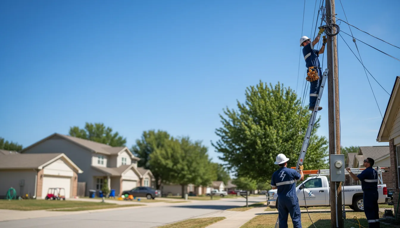 Residential electrician providing installation services in Eucha, OK